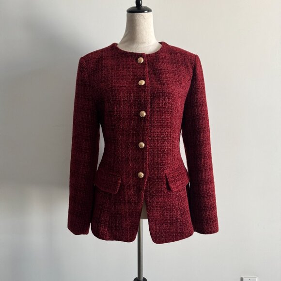 Commense Button Down Slit Tweed Blazer NWT, Size L, Runs more like a M - Picture 13 of 17